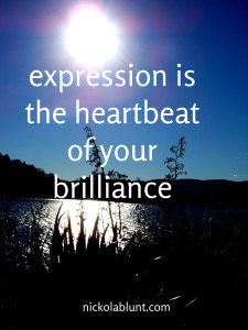 expression is the heartbeat of your brilliance